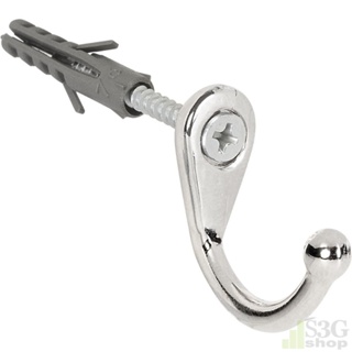 Cabide Gancho De Parede Para Roupas Cromado em Oferta na Shopee