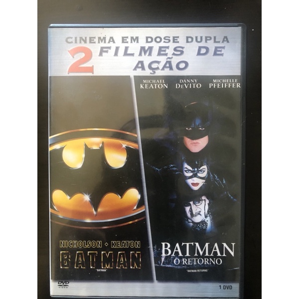 Dvd dupla face - Batman e Batman O Retorno - Tim Burton