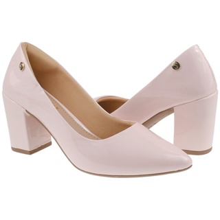 Sapato Scarpin Bico Fino  Conforto Shekinah Salto Alto Grosso Sapatilha Macia Blogueira Moda em Oferta na Shopee
