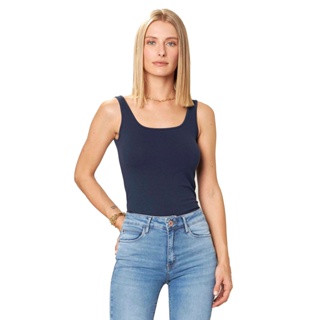 Regata Feminina básica Alça Malwee em Cotton light do P ao XGG - Original com Nota Fiscal em Oferta na Shopee