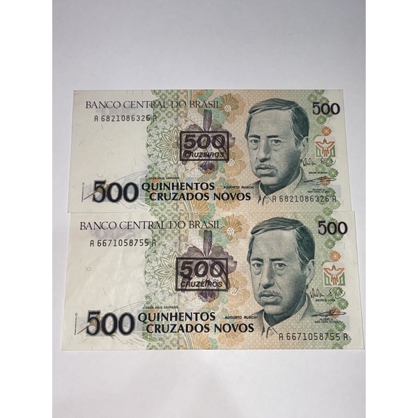 500 CRUZEIROS (CARIMBO) cód025