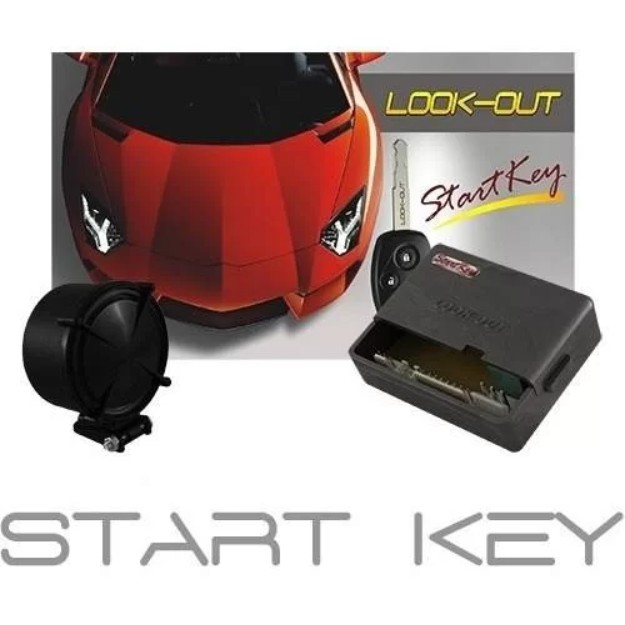 Alarme Keyless Automotivo Look Out Start Key Universal *** USA A CHAVE ORIGINAL DO VEÍCULO  ***