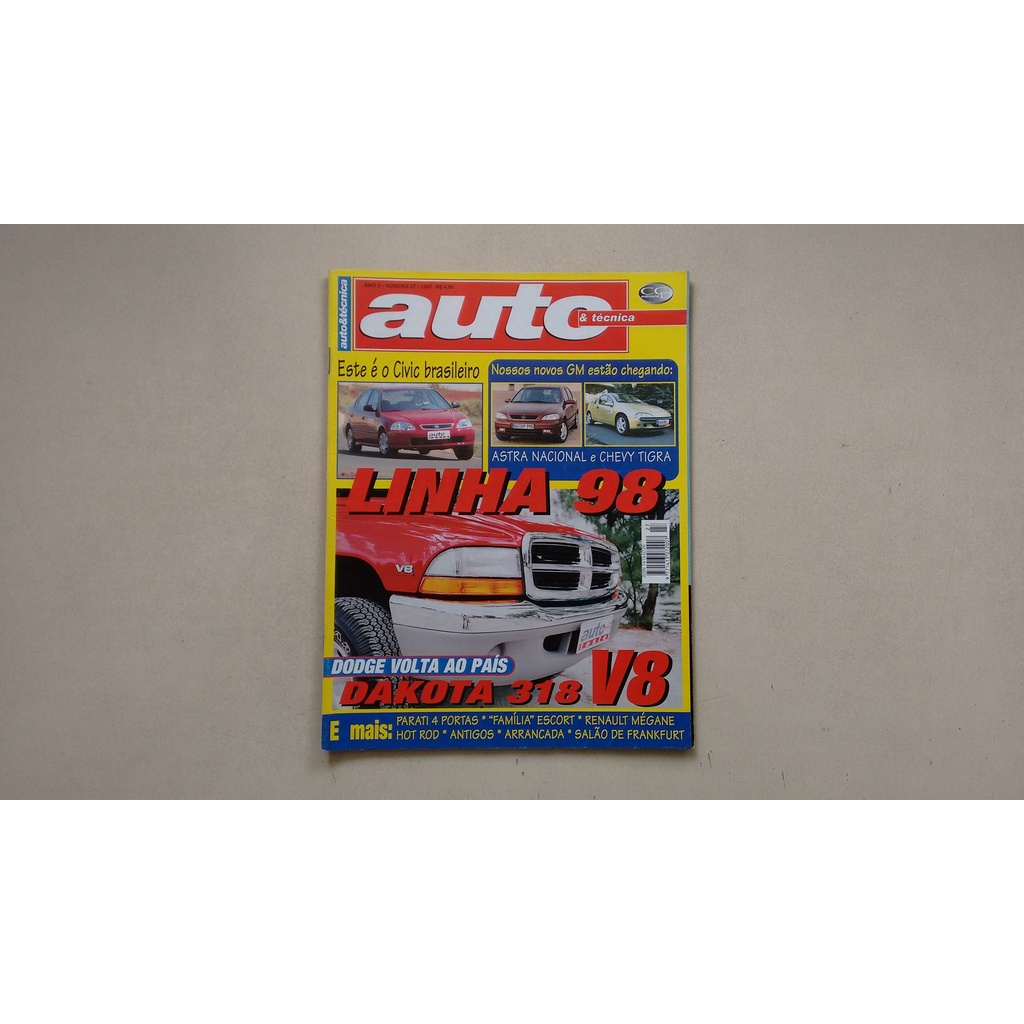 Revista Auto & Técnica 27 Astra Escort Parati Civic 568l