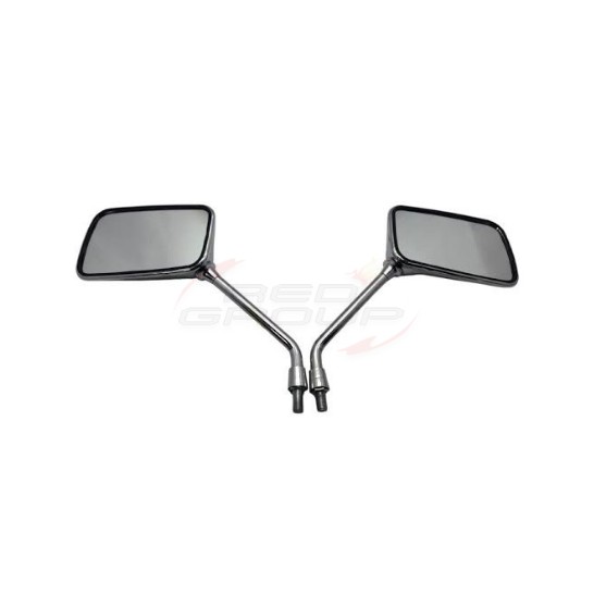 Par Espelho Retrovisor Cromado Cbx Twister Cb Falcon Cb Titan Escorrega