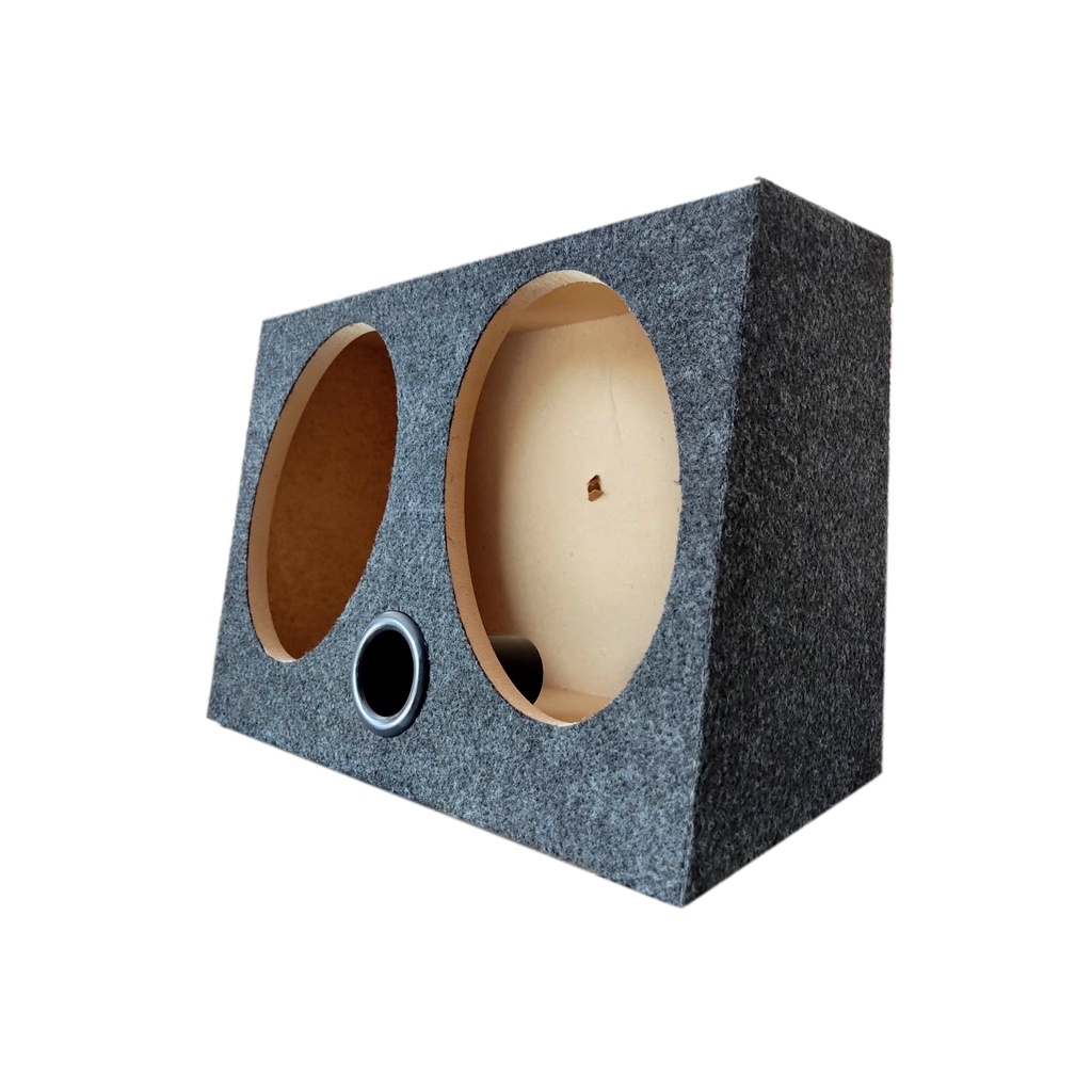 Caixa Vazia Para 1 Par De 6x9 Polegadas +1 Duto Redondo