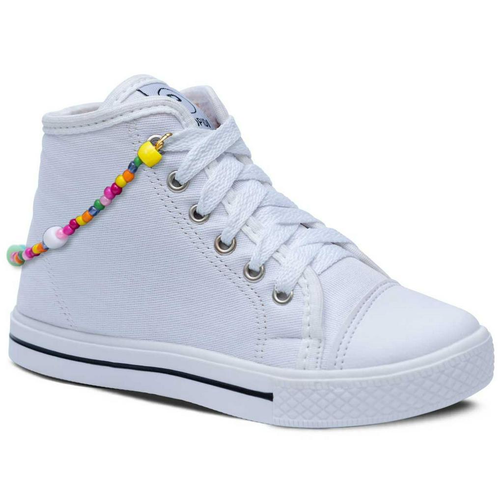 Tênis Infantil Cano Alto Star Menina Com Pulseira 11.74j em Oferta na Shopee
