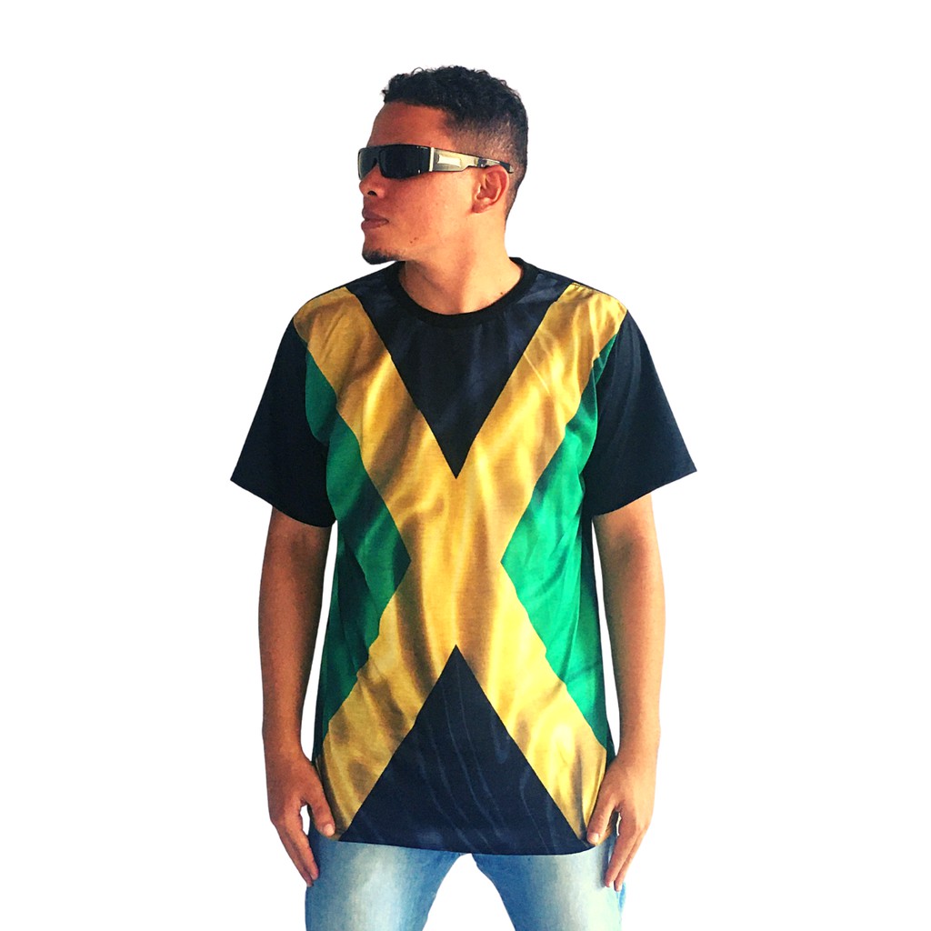 Camisa Camiseta Bandeira Jamaica Reggae Roots Bob Marley Street