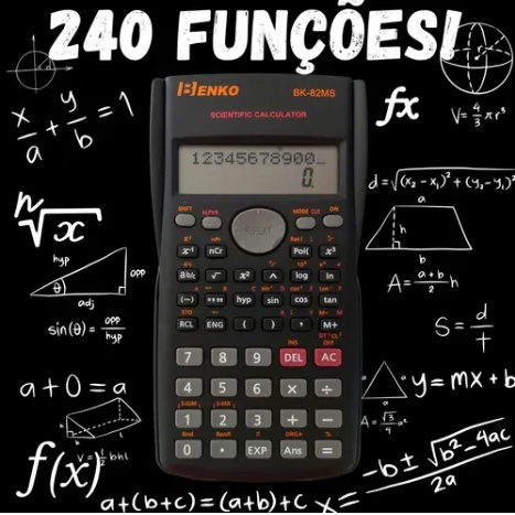 Calculadora Científica Benko / Kenko 240 Funções Display 2 Linhas