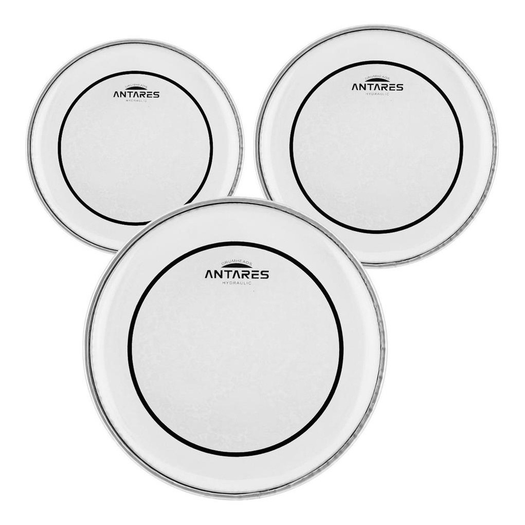 Jogo De Pele De Bateria - 12 13 16 Hidraulica Antares Drums em Oferta na Shopee