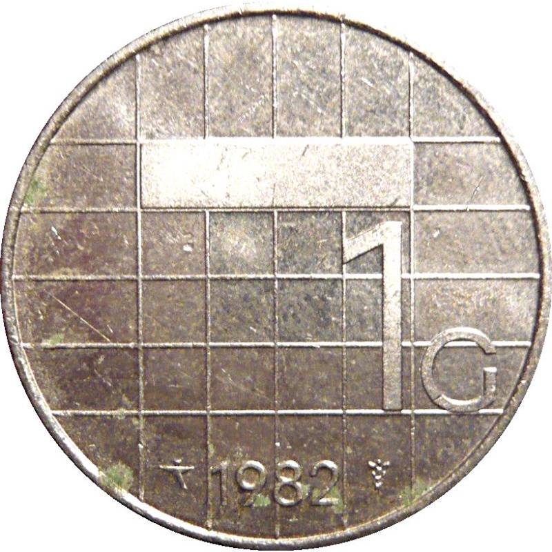 Moeda 1 Gulden 1982 Holanda - MBC