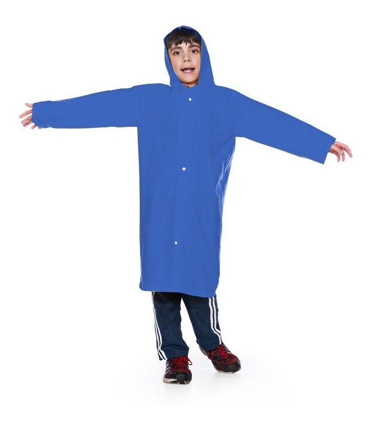 Kit 2 Capas De Chuva Pvc Forrada Infantil