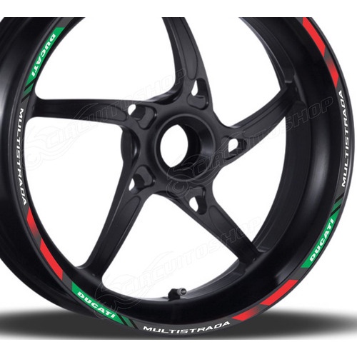 Friso Adesivo Refletivo D2 Roda Moto Ducati Multistrada