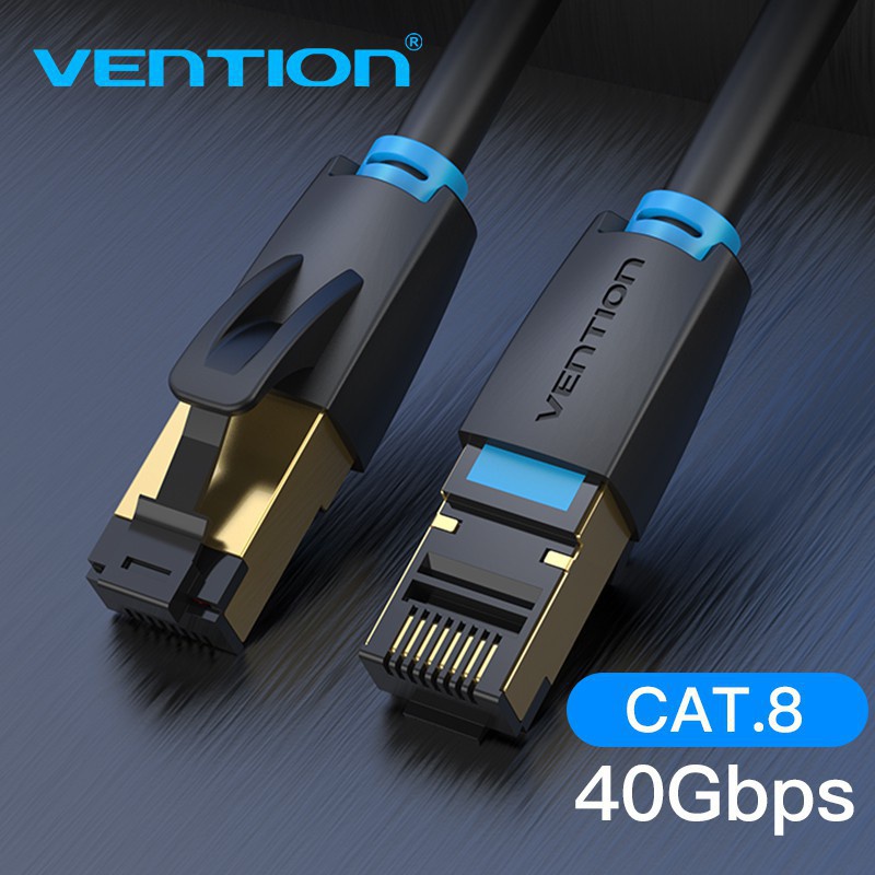 Venção Cat8 Ethernet Cabo Super Speed Sftp Lan Cabo De Rede 40 5gbps Banhado A Ouro Rj45 Patch Cabo Para Router Modem Pc