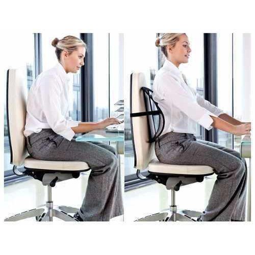 Encosto Apoio Lombar Ergonômico Corretor Postural Confortável Cadeira Coluna