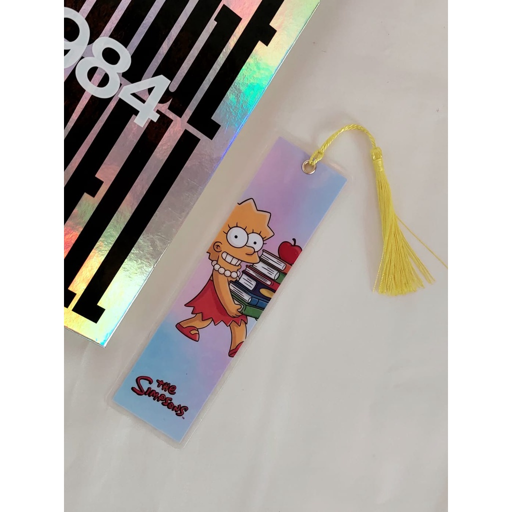 Marca página plastificado Lisa Simpson / os simpsons