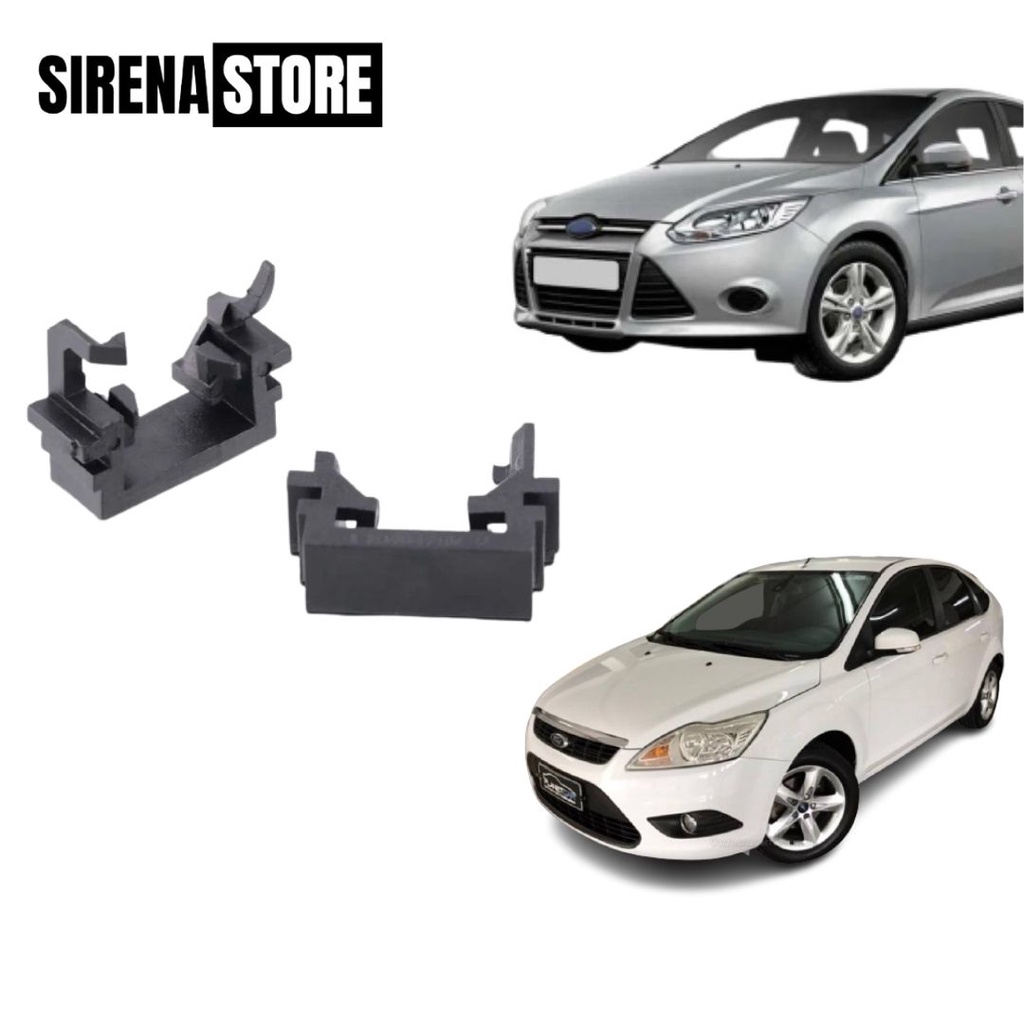 PAR Adaptador H1 LED Ford Focus Encaixe Perfeito Farol Plug and Play Alta Qualidade