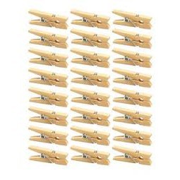 Mini Prendedor De Madeira 2,5 Cm com 50 Unidades - Porta Retrato Foto em Oferta na Shopee