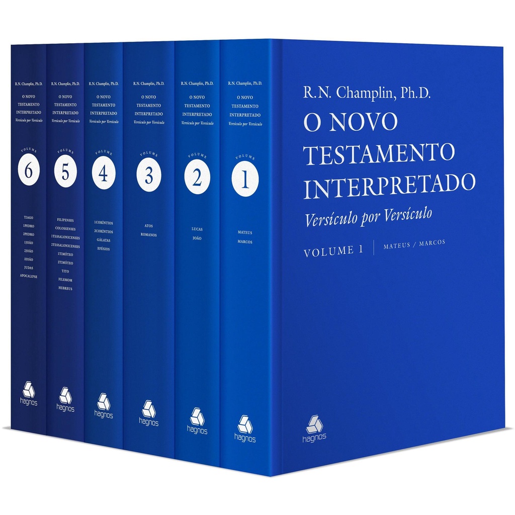 Novo Testamento Interpretado Versículo por Versículo | Champlin | 6 Volumes | Capa Dura em Oferta na Shopee