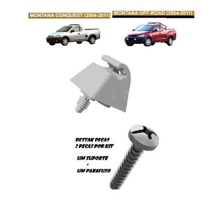 Kit do Suporte do Quebra Sol  Chevrolet • Corsa Novo  • Corsa Novo Sedan  • Meriva - Montana