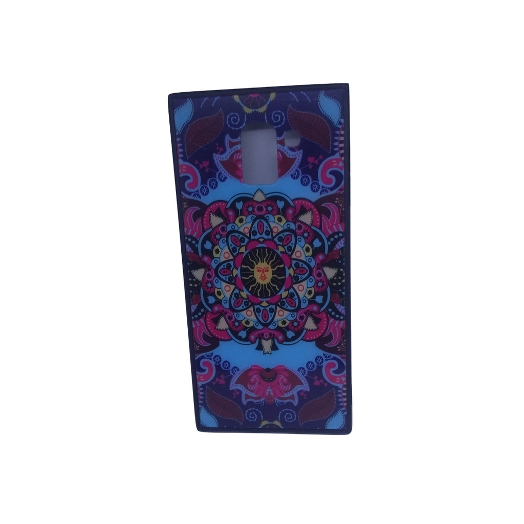 Capa case capinha Emborrachada Galaxy J6 SMJ600 Mandala sol