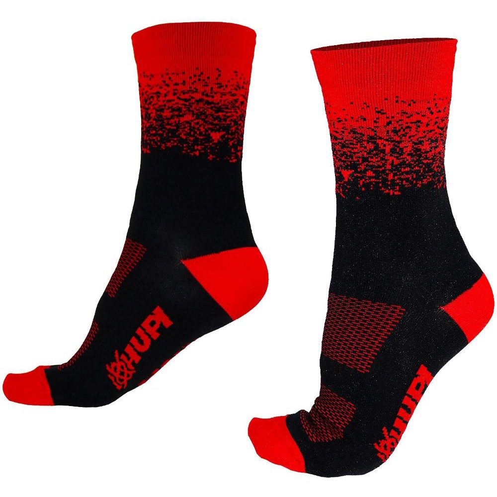 Meia Hupi Splash Preto/vermelho em Oferta na Shopee
