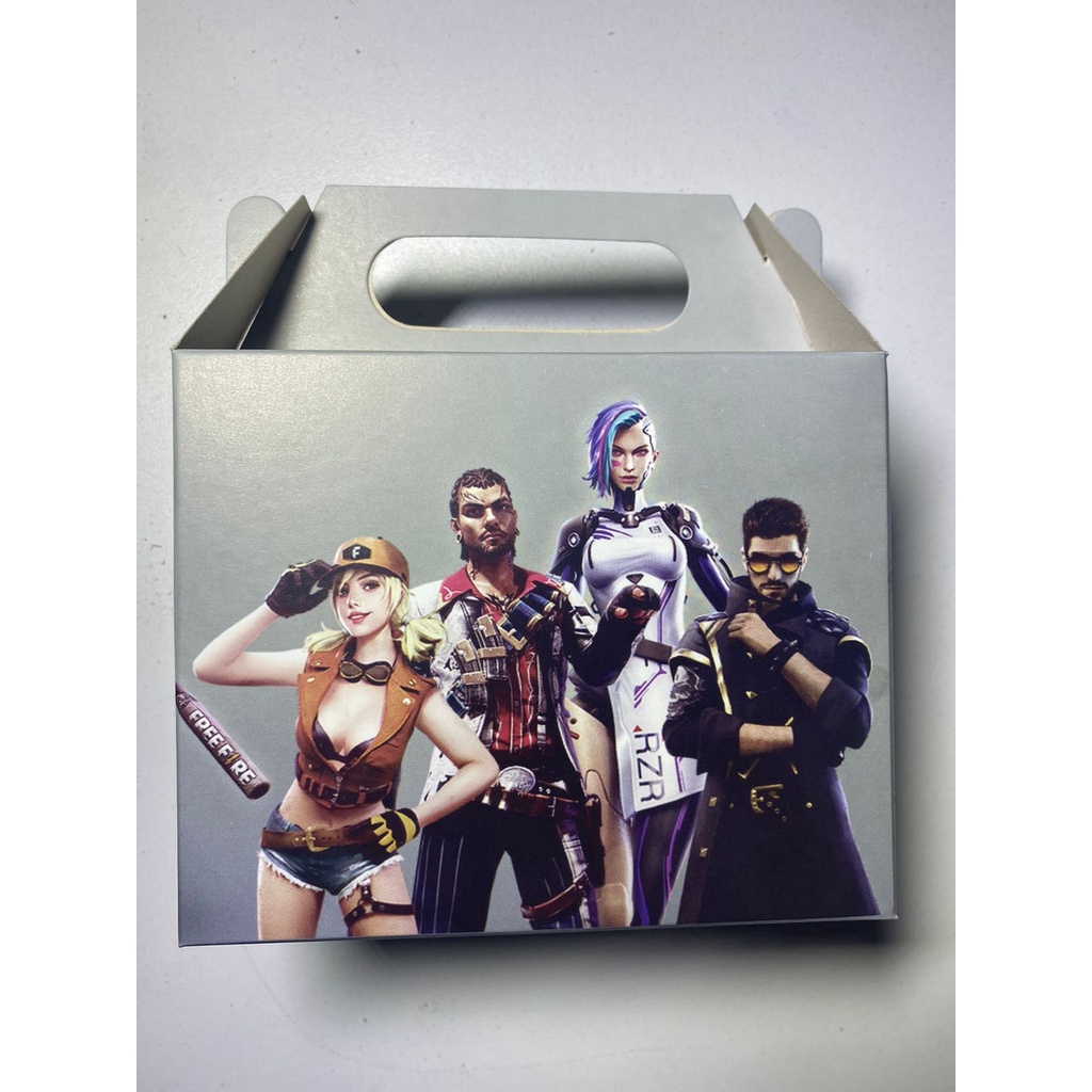 8 Caixinha Surpresa Lembrancinha Tema Free Fire