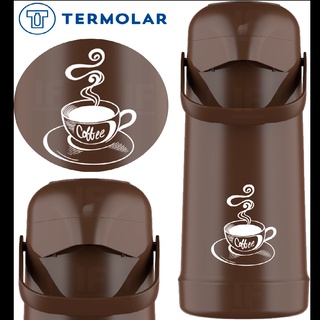 Garrafa Térmica Pressão 1 Litro Resistente Café Chá Quente