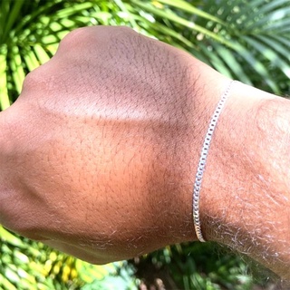 Pulseira Bracelete De Prata 925 Masculina