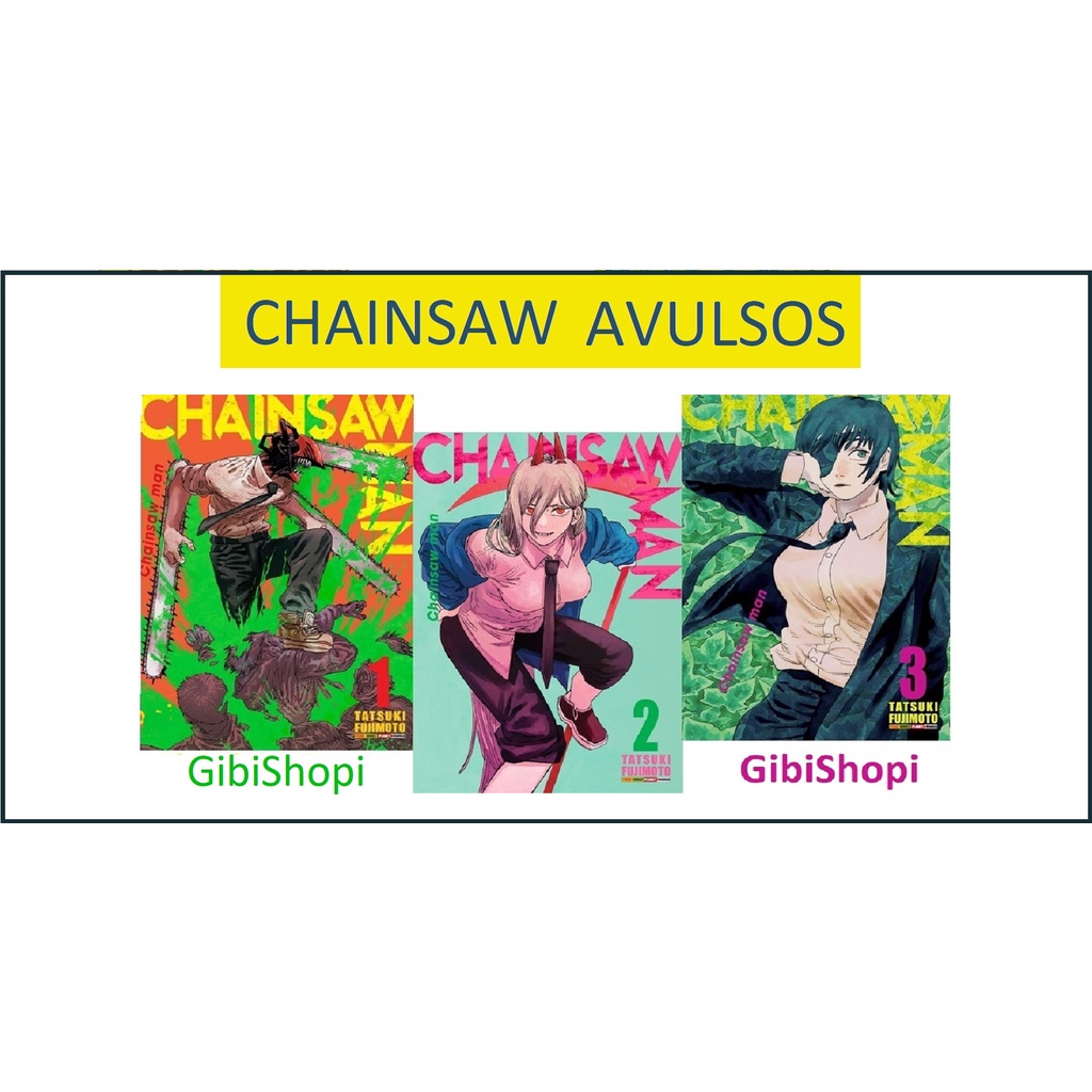 Mangá Chainsaw Man Avulsos - 1, 2, 3, 4, 5, 6, 7, 8 e 9 Lacrado