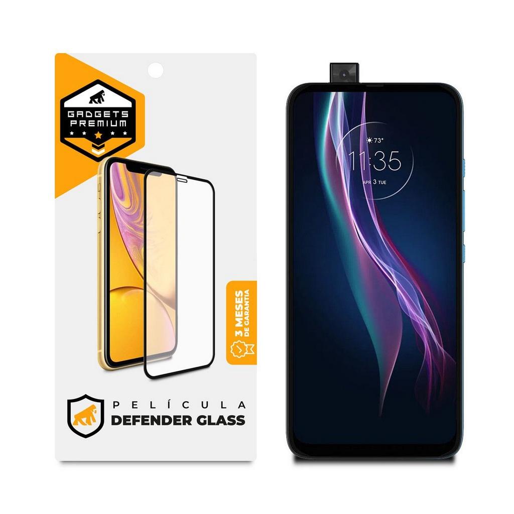 Película Defender Glass para Motorola Moto One Fusion Plus - Preta - Gshield
