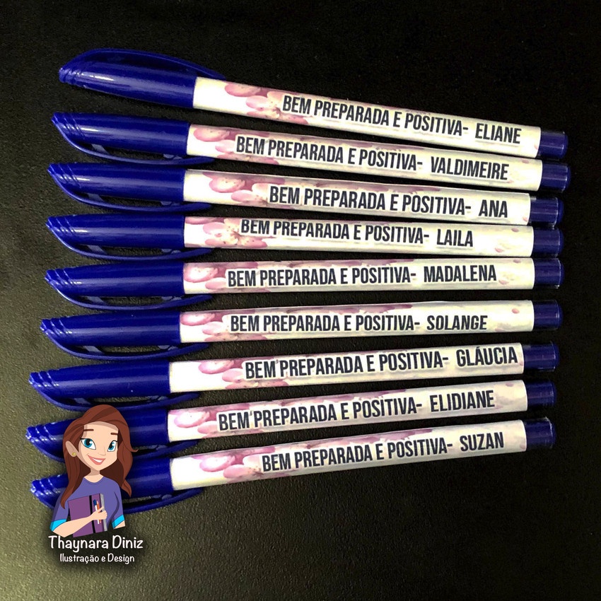 Caneta Personalizada com nome + frase em Oferta na Shopee