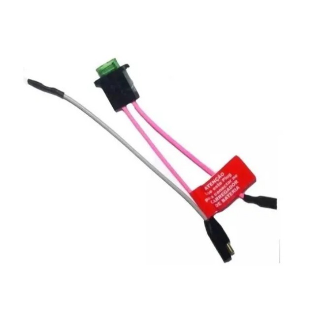 Chicote da Bateria 6v/12v com fusível Encaixes Brinquedos Bandeirante Carro Moto Elétrica Original