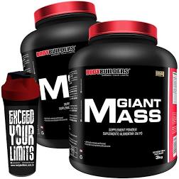 Kit 2x Massa Hipercalórica Giant Mass 3kg + Shaker - Bodybuilders em Oferta na Shopee
