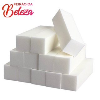 3 UND Lixa Bloco Polidora Unhas Acrílico Gel Porcelana