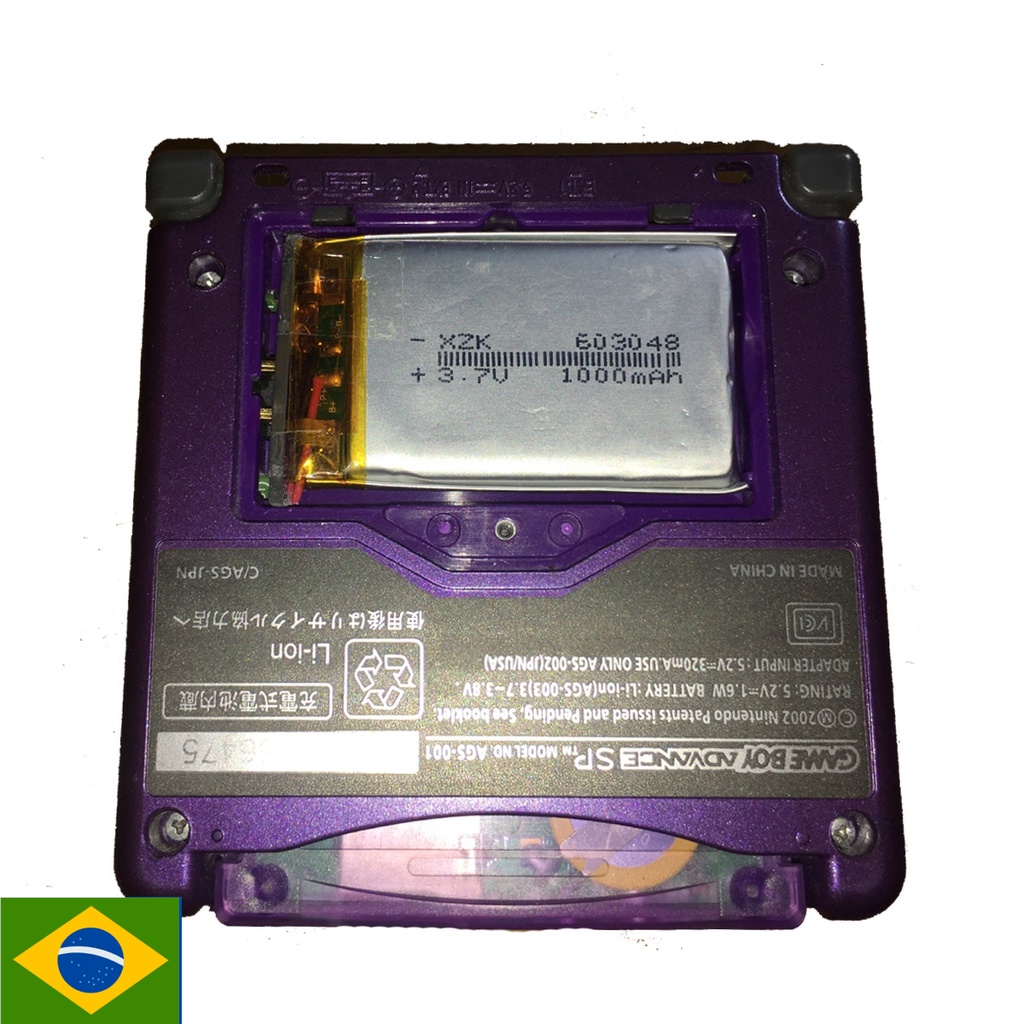 Bateria Game boy Advance Sp 1000mAh