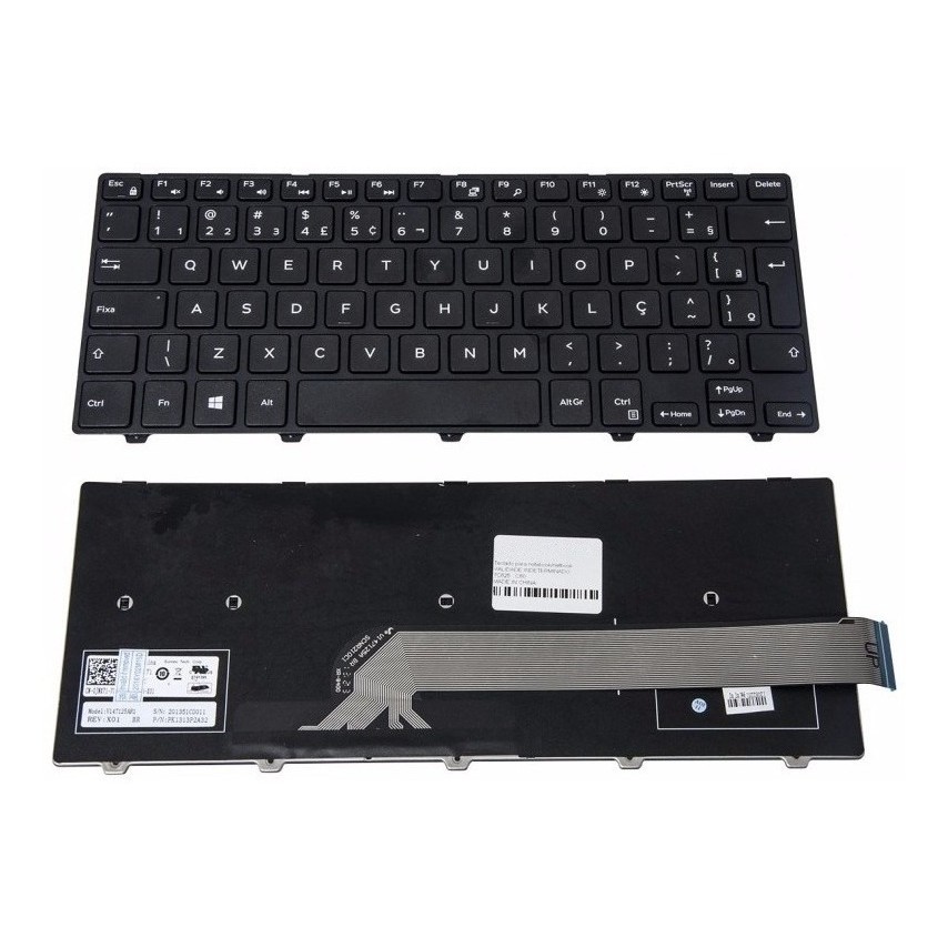 Teclado P/ Dell Inspiron I14-5458-b10 I14-5458-b20 Br Com Ç