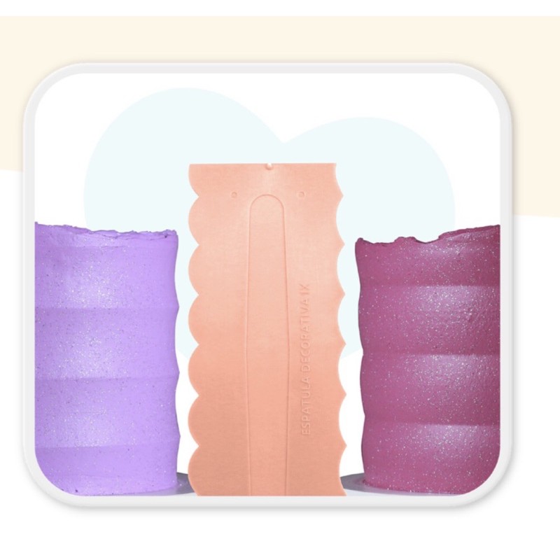 Espátula DECORATIVA N•9  ROSA LENI Para Bolo E Confeitaria Bluestar 23 Cm  Dupla Confeitaria  (Chocobraz) em Oferta na Shopee