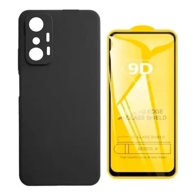 Capa Capinha Aveludada + Película 9d Vidro P Xiaomi Mi 11t Pro em Oferta na Shopee