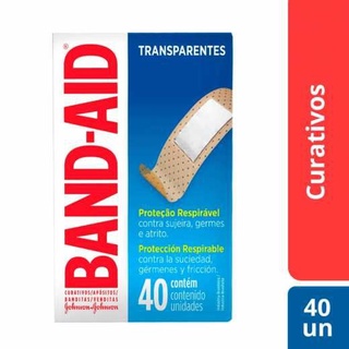 Curativo Band-Aid Transparente Com 40 Unidades
