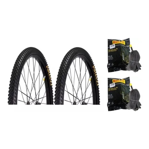 2 Pneu Pirelli Scorpion Bicicleta Mtb Aro 26 X 2.0 + 2 Camaras Pirelli