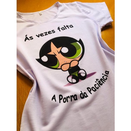 T- shirt Docinho , Camiseta meninas poderosa Docinho