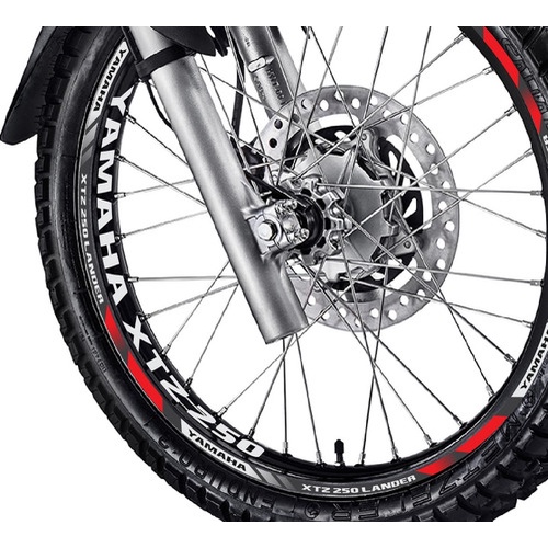 Friso + Adesivo Refletivo D1 Roda Moto Yamaha Xtz 250 Lander