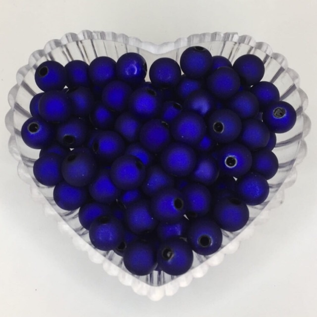 Bola emborrachada 8mm - 100 Gramas pérola para pulseira terços.