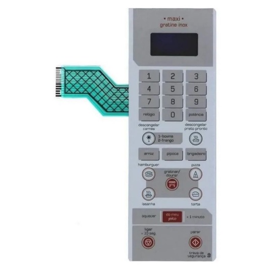 Membrana teclado microondas Bmx35 Maxi Gratine Inox em Oferta na Shopee
