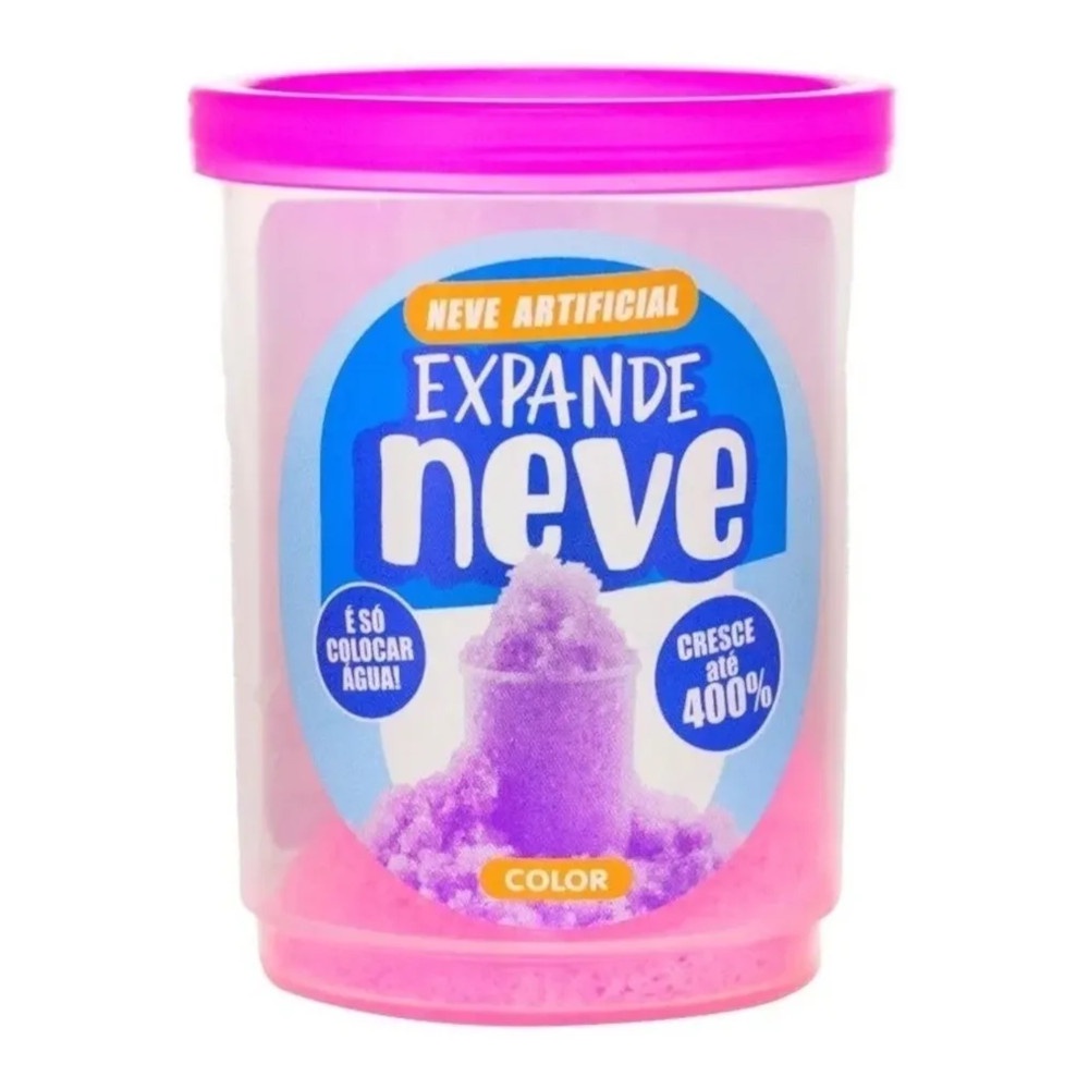 Pote Neve Artificial Expande Neve 1 Unidade Cores Sortidas