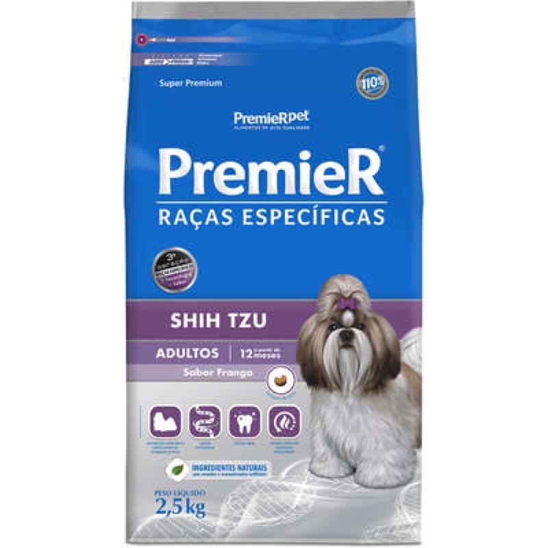 Ração Premier Pet Raças Específicas Shih Tzu Adulto 2,5kg