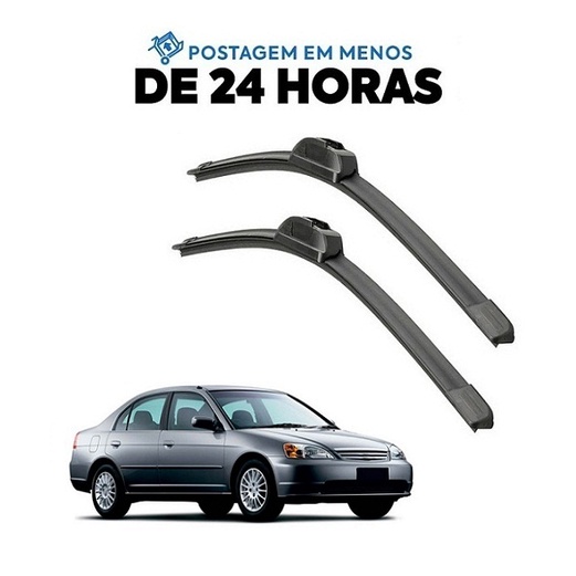 Par Palheta Limpador Parabrisa Civic 2000 2001 2002 2003 2004 2005