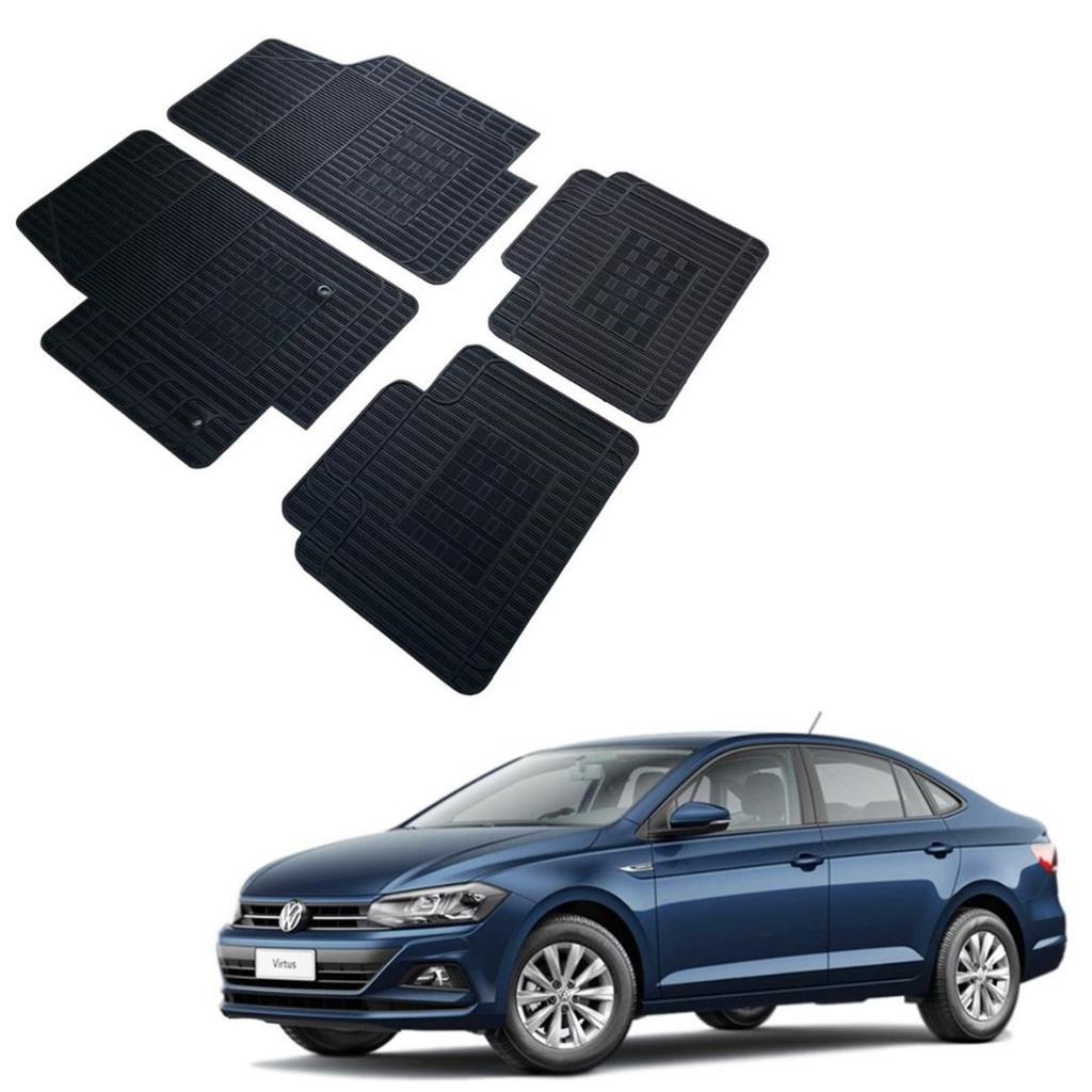 Jogo 4 Pecas Tapete Automotivo Especifico Virtus 2018/2019 100% Borracha Borcol