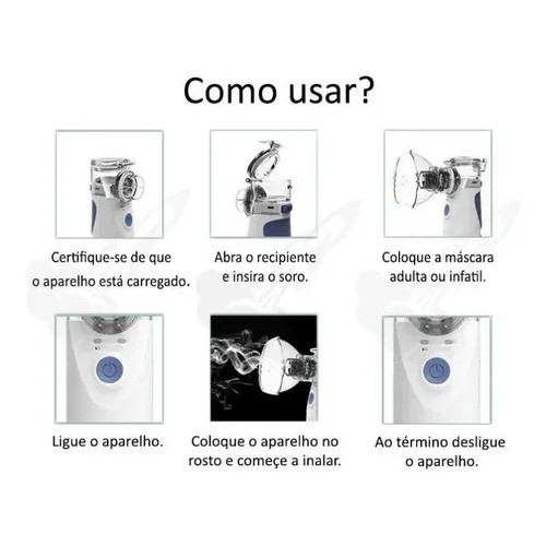 Inalador Nebulizador Ultra Portátil Mini a pilhas | Shopee Brasil