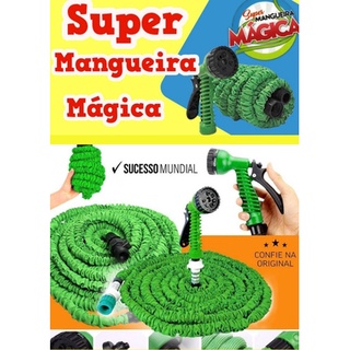 Mangueira Magica Jardim 60 Metros Retrátil Flexível Elástica